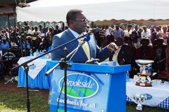 Governor Lusaka giving his speech